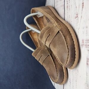 Born Tan Suede Loafers